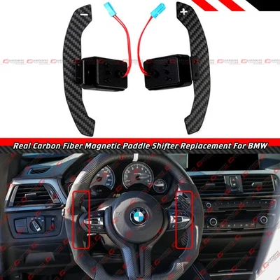 Palanca de cambios magnética de repuesto de fibra de carbono para BMW F20 F30 F32 F87 F80 F82 Foto 1 de 4
