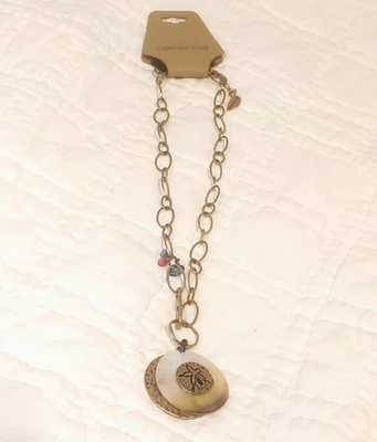 Новый с Ярлыками 2010 Coldwater Creek песок доллар ожерелье подлинный камни перламутр $40 - Изображение 1 из 4