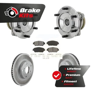 Front Hub Bearing Assembly Coat Brake Rotor Pads Kit For 2005-2015 Toyota Tacoma - Picture 1 of 1