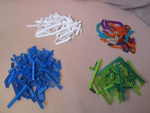 LEGO Technic 0,3 kg Liftarm blau grün weiß orange 1x2 2x4 1x5 Winkel gebogen uvm - Bild 1 von 6