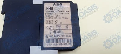 AEG AHS Ruckfall Zeitrelais Off-Delay Timer Relay 910-346-636-00 - Image 1 of 4