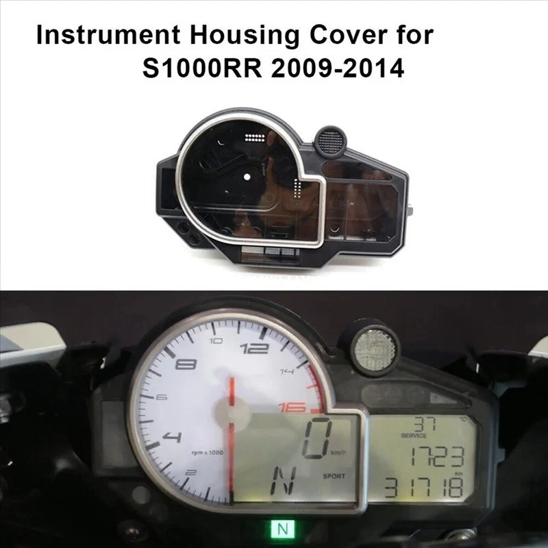 Ajuste para BMW S1000RR HP4 2009-2014 Velocímetro Calibre Cubierta Estuche ABS Repuesto Foto 1 de 4