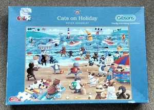 Gibsons 500 XL Jigsaw - "Cats On Holiday" (Large Pieces) - Picture 1 of 2