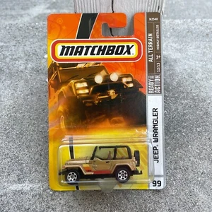 2008 MATCHBOX GOLD BROWN JEEP WRANGLER, ALL TERRAIN SERIES #12/13, MBX #99, RARE - Picture 1 of 8