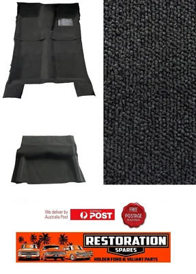 HOLDEN HD HR SEDAN MOULDED CHARCOAL LOOP FRONT REAR & BOOT CARPET KIT - image 1 of 4