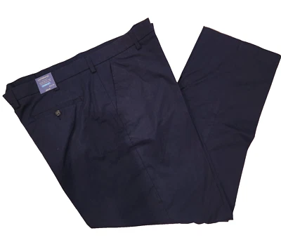 Men's Croft & Barrow Easy Care Khaki Casual Pants Big & Tall 46X34 Navy W46L34 - Image 1 of 4
