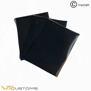 3 x A5 sheets Dark Smoke Headlight Film for Fog Lights Tint Car Vinyl Wrap - Picture 1 of 4