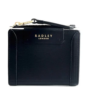 RADLEY Kingly Street Black Leather Bifold Purse With Dust Bag - BNWT - RRP £59