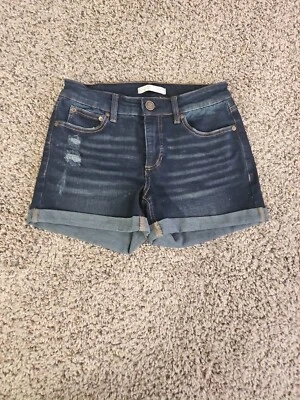 Pantalones Cortos de Jean Lauren Conrad Corte Puños Daisy Dukes Pantalones Cortos Denim Para Mujer 2 Foto 1 de 3