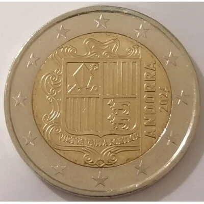 MONEDA DE 2 EUROS ANDORRA 2024. MONEDA ANUAL. SIN CIRCULAR. - Imagen 1 de 2