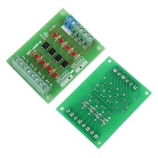 24V to 5V 4 Channel PLC Signal Converter Level Voltage Board 4Bit Optocoupler