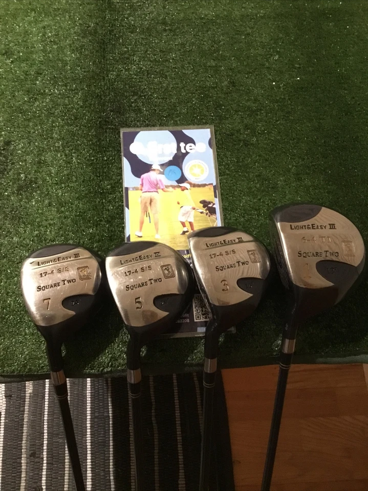 Square Two Left Handed Ladies Light & Easy III Driver 3-5-7 Woods Set  - Image 1 of 4