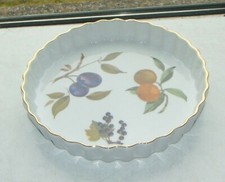 Royal Worcester Porcelain Evesham Pattern 1 x Flan Dish 22cm