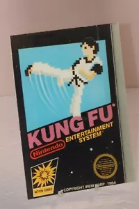 1984 NES Nintendo Advertising Kung Fu Action Series Video Game 5"x7" Backer Card - Picture 1 of 5