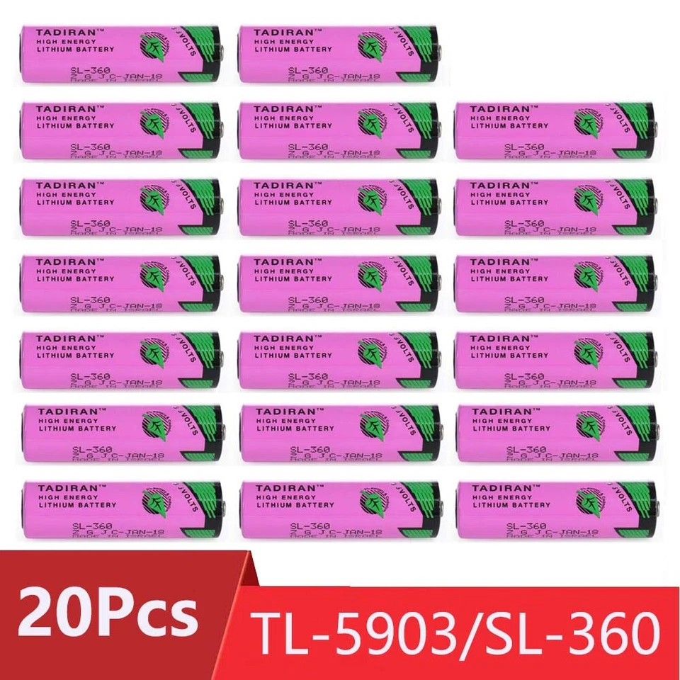 20 шт. аккумулятор 3,6 В SL-360 2,4 Ач PLC/TL-5903 6ES7971-0BA00 для Siemens S7-400 PLC - Изображение 1 из 4