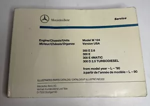 1992 Mercedes Benz Model 124 300E 400E 500E 300D Parts Catalog start w/ N 90 -Rd - Picture 1 of 24