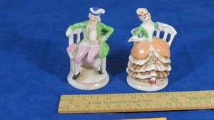 Vintage 18th Century Style Couple Porcelain Figurines - Picture 1 of 5