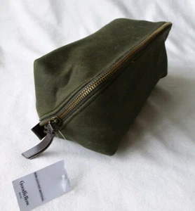 Goodfellow green diagonal zip Pouch travel bag non-leather NWT - Bild 1 von 9