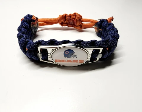 Chicago Bears Adjustable Fashion Bracelet Fan Apparel & Souvenir Football NFL Cover
