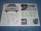 1958 Opel Rekord Vintage Road Test Info Article 