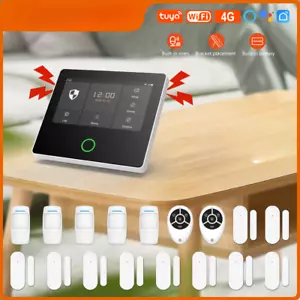 WiFi 4G Home Security System Wireless Security Protection Tuya Smart Home Alarm - Picture 1 of 43