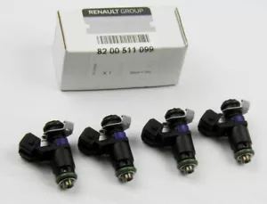 JEU DE 4 INJECTEURS D'ESSENCE RENAULT MEGANE II RS 225PS (OE 8200511099) - Zdjęcie 1 z 7