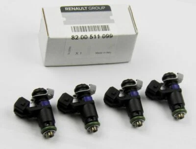 SET OF 4 PETROL INJECTORS RENAULT MEGANE II RS 225PS (OE 8200511099) - Image 1 of 4