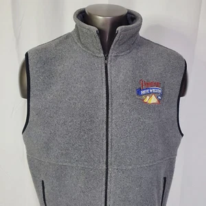 Pyramid Hefeweizen Ale Fleece Vest Men's Size XL Gray Full Zip Embroidered Rare - Picture 1 of 8