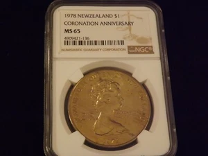 1978 $1 New Zealand NGC MS 65 - Picture 1 of 2