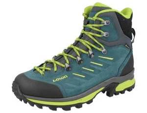 LOWA Randir GTX Mid Herren Trekkingstiefel Wanderstiefel blau gelb limone - Bild 1 von 1