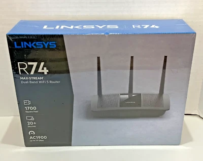 Linksys R74 AC1900 Max-Stream Dual-Band WiFi 5 Router (EA7450) - Image 1 of 4