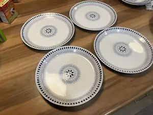 4 x Vintage Egersund Norway MidCentury Scandinavian Zenith Deep Dinner Plates A+ - Picture 1 of 10
