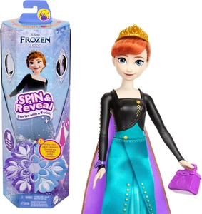 Disney Frozen Anna Fashion Doll Set Spin & Reveal 11 Surprises 5 Accessories New - Picture 1 of 6