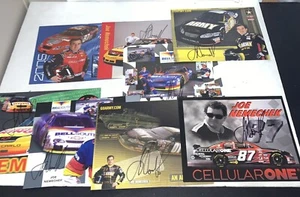 Lot Of 10 Joe Nemechek signed 8x10 Driver Info Stat Cards - Picture 1 of 9