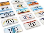 1:10 Scale USA US American Plastic License Number Plates Pair Car Crawler