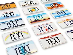 1:10 RC Mini USA American Plastic Number License Plates Plate Pair Car Crawler - Picture 1 of 6