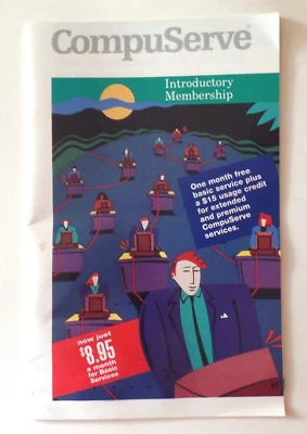 Vintage 1993 COMPUSERVE INTRO MEMBERSHIP BOOKLET Paperback - Image 1 of 4