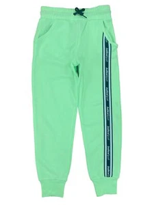 Justice Sports Girls Lime Green Fleece Jogger Pants Sweatpants Sweats S (7/8) - Picture 1 of 1