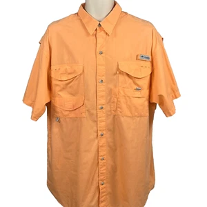 Columbia PFG Bonehead Shirt Herren Large orange Angeln Outdoor belüftet Caped FM7130 - Bild 1 von 12