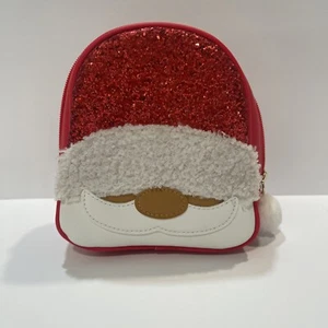 Bath & Body Works 2020 Holiday Glitter Santa Claus Cosmetic Bag - Picture 1 of 11