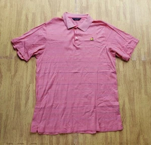 The Masters Clubhouse Collection Golf Polo Shirt ~ Men's Large L / XL Slim Pink - Picture 1 of 6