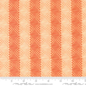 Cadence Stripes Peach Blossom by Crystal Manning for Moda 1/2 Yard - Picture 1 of 1