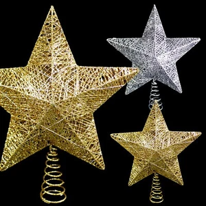 CHRISTMAS STAR TREE TOPPER / 8-FUNCTION LED LIGHTS / EXTRA-LARGE SIZE! - Picture 1 of 11