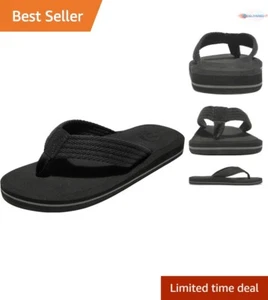 Men's Nylon Flip-Flops 10" Comfortable EVA Cushioned Arch Support Casual Sandals - Picture 1 of 9
