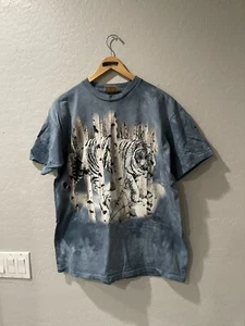 Vintage The Mountain White Tiger Snow Shirt Size Large Bin 1 - Bild 1 von 7