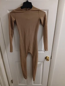 Skims Seamless Bodysuit Stretch Jumpsuit Color Beige SH-BSF-0253 Size XS G30 - Picture 1 of 3