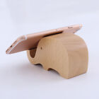 Wooden Elephant Phone Stand for Desk - Decorative Phone