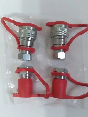 3/8" Ag ISO 5675 Hydraulic Quick Con  2 Set . Brand New . AG38- 06. - Image 1 of 4