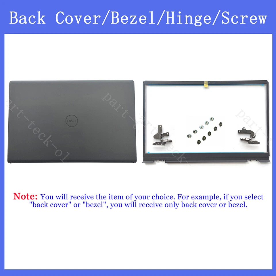 For Dell Inspiron 15 3510 3511 3520 LCD Back Cover / Front Bezel / Hinge / Screw