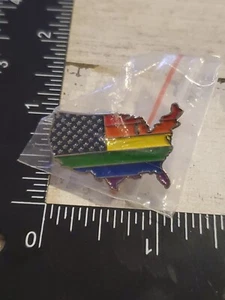 Rainbow America Country Lapel Pin Metal Collectible pc - Picture 1 of 2